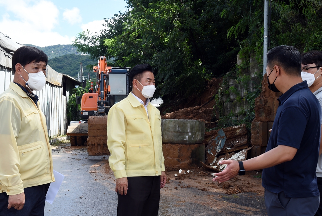 김동근 의정부시장 가능동 침수주택 피해 즉시 조치